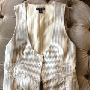 GAP small striped railroad vest